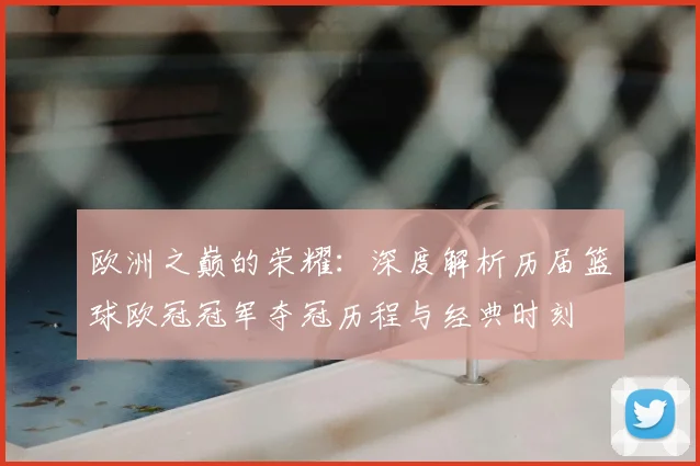 欧洲之巅的荣耀：深度解析历届篮球欧冠冠军夺冠历程与经典时刻